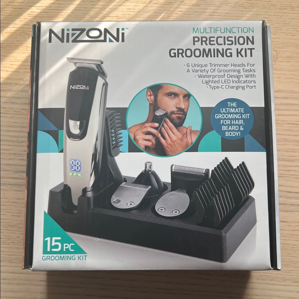 Silver and Black Multifunction Grooming Kit